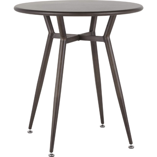 Clara 27" Round Dinette Table in Antique Metal